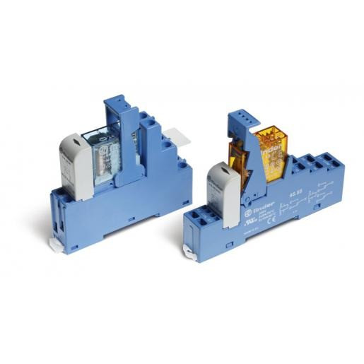 Finder 48 schakelrelais nom.stuurstroomsp.12V ac 1 wiss.cont.