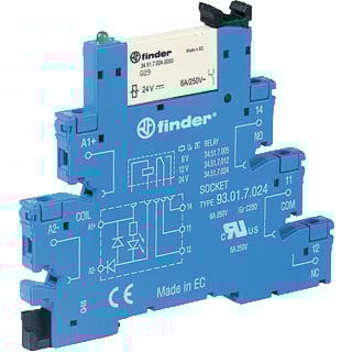 Finder 38 schakelrelais DC 1 wiss.cont.