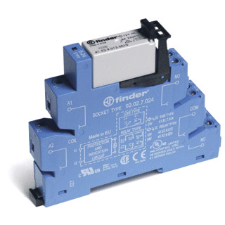 Finder 38 schakelrelais nom.stuurstroomsp.230-240V ac/DC 2 wiss.cont.