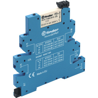 Finder 39 schakelrelais nom.stuurstroomsp.6V ac/DC