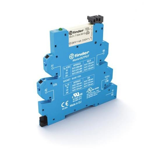 Finder 39 schakelrelais nom.stuurstroomsp.6V ac/DC