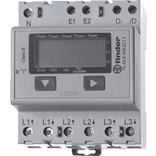 Finder KWH MTR 3x65a LCD mid modbus