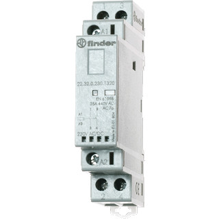 Finder 22 magneetschakelaar ac/DC 4KW 10a ac3 schroefaansluiting 1cont