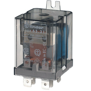 Finder 65 schakelrelais nom.stuurstroomsp.230V ac