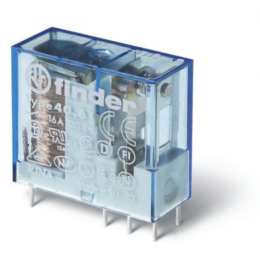 Finder 40 schakelrelais nom.stuurstroomsp.110V ac 1 wiss.cont.