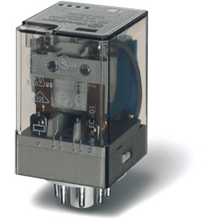 Finder 60 schakelrelais nom.stuurstroomsp.230V ac 2 wiss.cont.