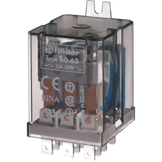 Finder 60 schakelrelais nom.stuurstroomsp.230V ac 3 wiss.cont.