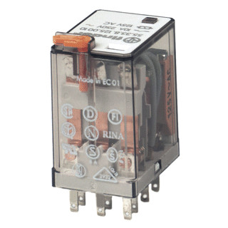 Finder 55 schakelrelais nom.stuurstroomsp.240V ac 3 wiss.cont.