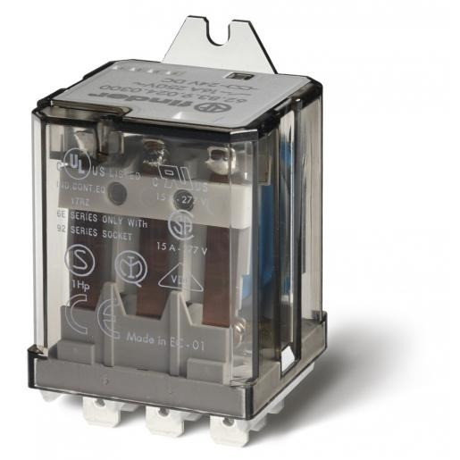 Finder 62 schakelrelais nom.stuurstroomsp.24V ac 3 wiss.cont.