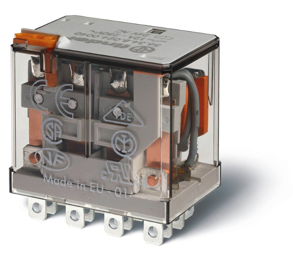 Finder 56 schakelrelais nom.stuurstroomsp.60V ac 4 wiss.cont.