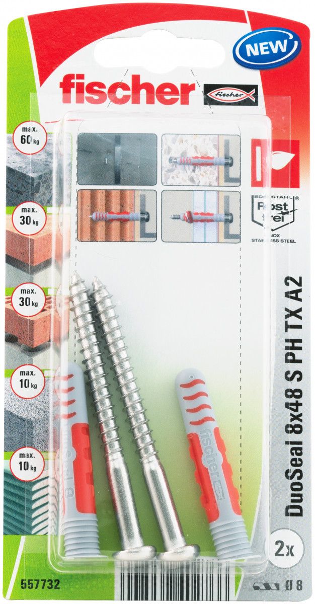 Fischer DuoSeal Duoseal 8x48 S plug/SCHR a2 K NV