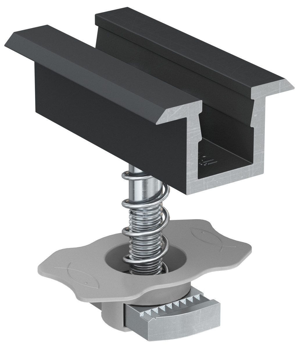 Fischer Voorgemonteerde klem PM Solar PMC 38-44 middenklem compl zwart