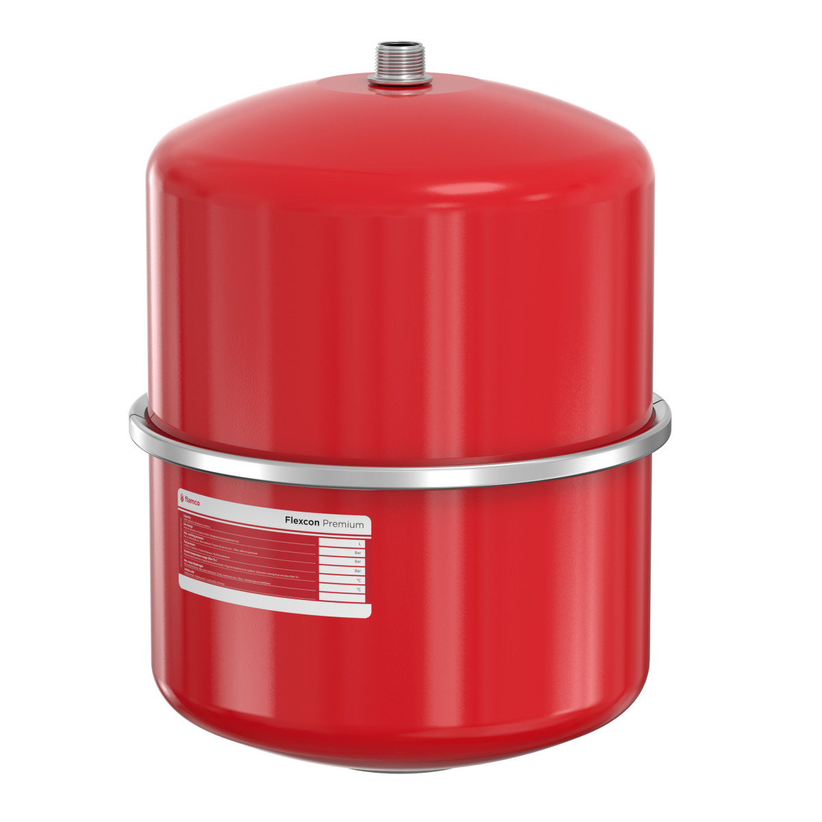 Flamco Flexcon premium expansievat 18L 1 bar rood