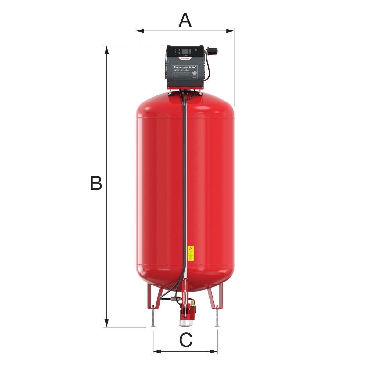 Flamco Pressurisation & Expansion aut mat MK-C G4 remote 425L [6bar]