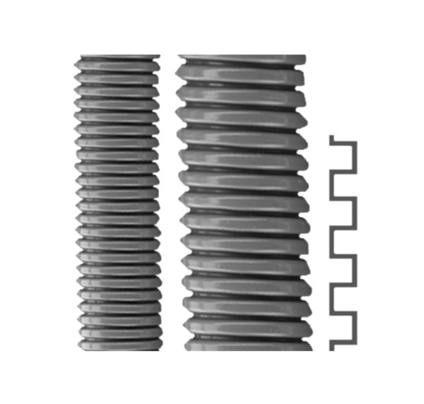 Flexa ROHRflex-slangen Beschermslang Kunststof smal profiel, ip68, HB, ad18,5 grijs