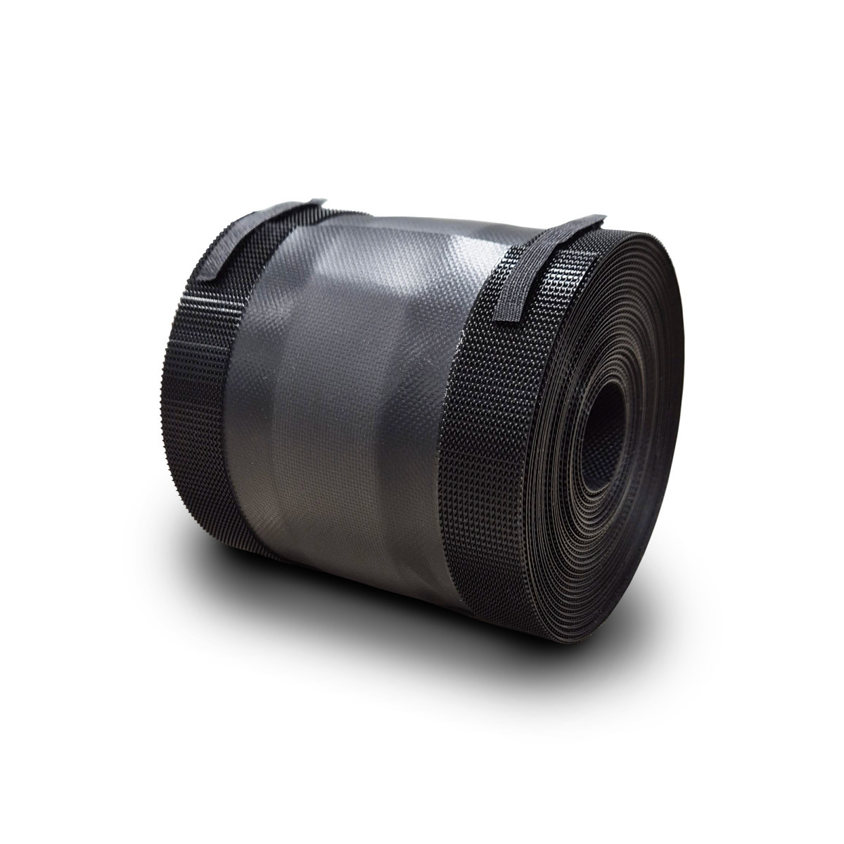 Flexibele Vloerkabelgoot, klittenband, 100MM X 5M, zwart + reflectie