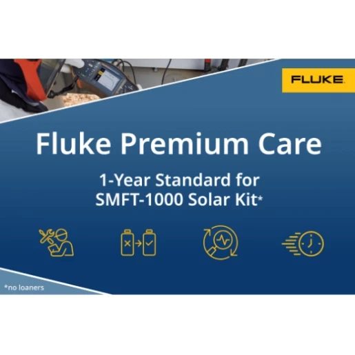 Fluke 1 jaar premium care-dekking voor de SMFT-1000 PV tester