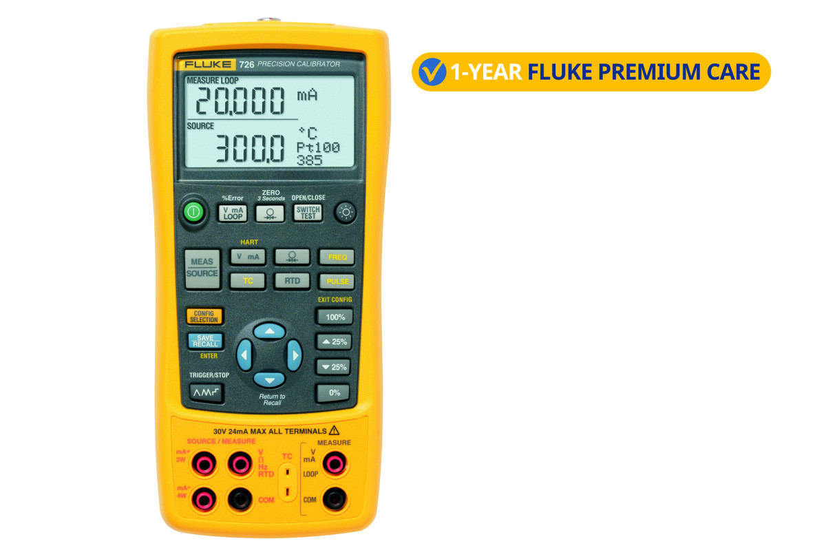 Fluke Proceskalibrator 726 precision process calibrator met 1 jaar premium care-bundel