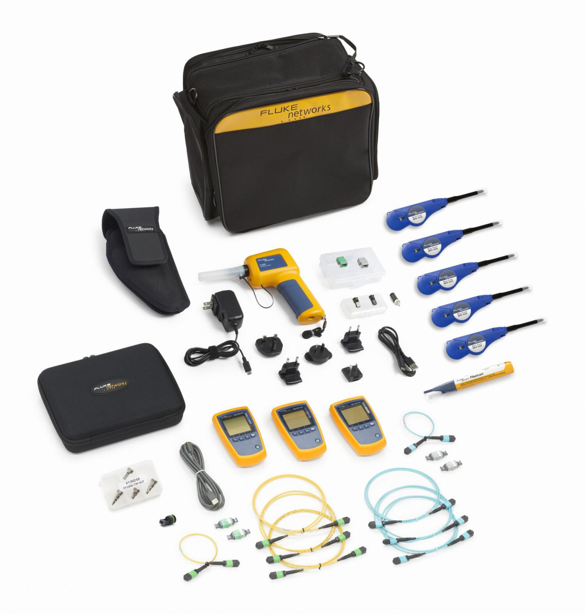 Fluke Networks Meet-/testapparatuur voor communica Data Center MM 850 & SM 1310 mpo troubleshooting kit