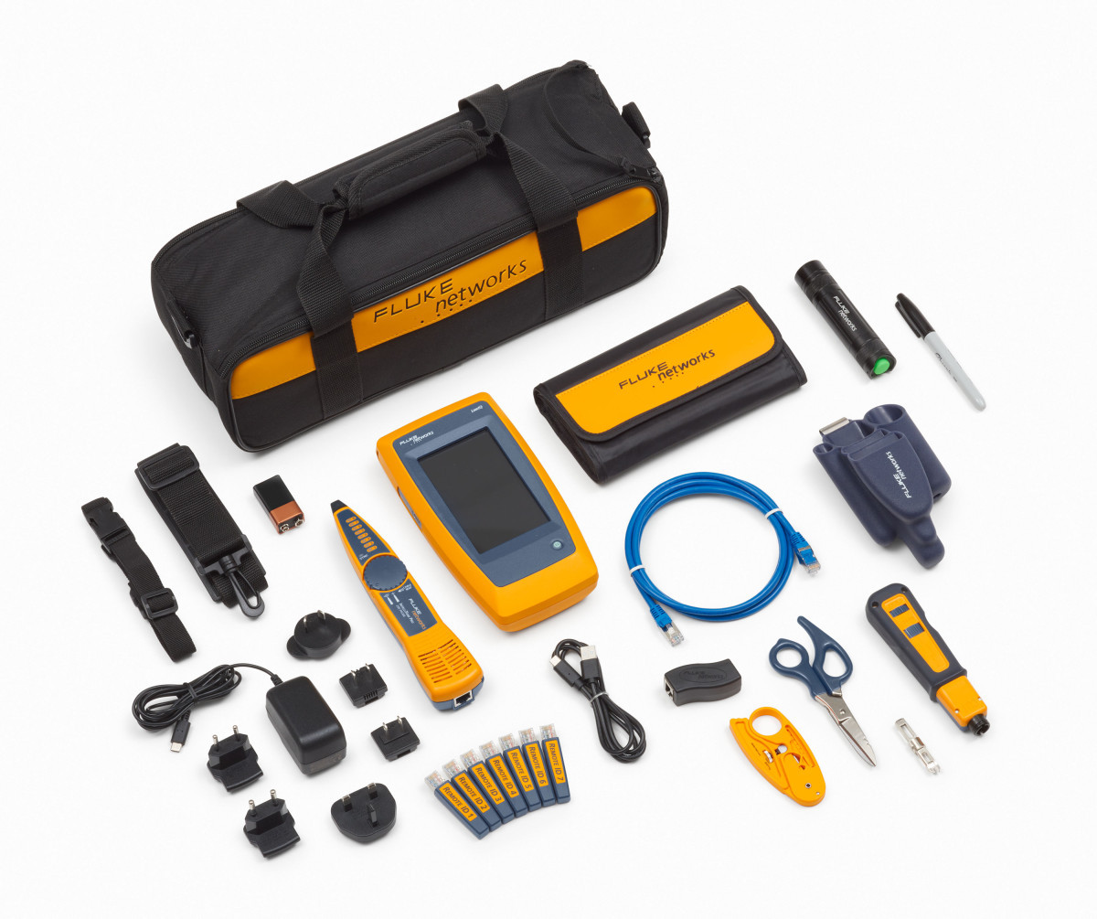 Fluke Networks Meet-/testapparatuur voor communica Linkiq Kit technicians kit met is60 pro-tool kit