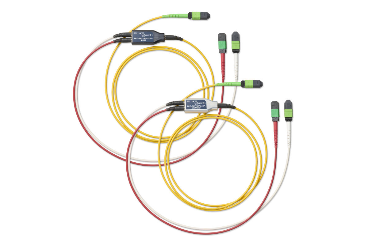 Fluke Networks Patchkabel glasvezel Certifiber Max SM TRC-set (voor testen van mpo24 los)