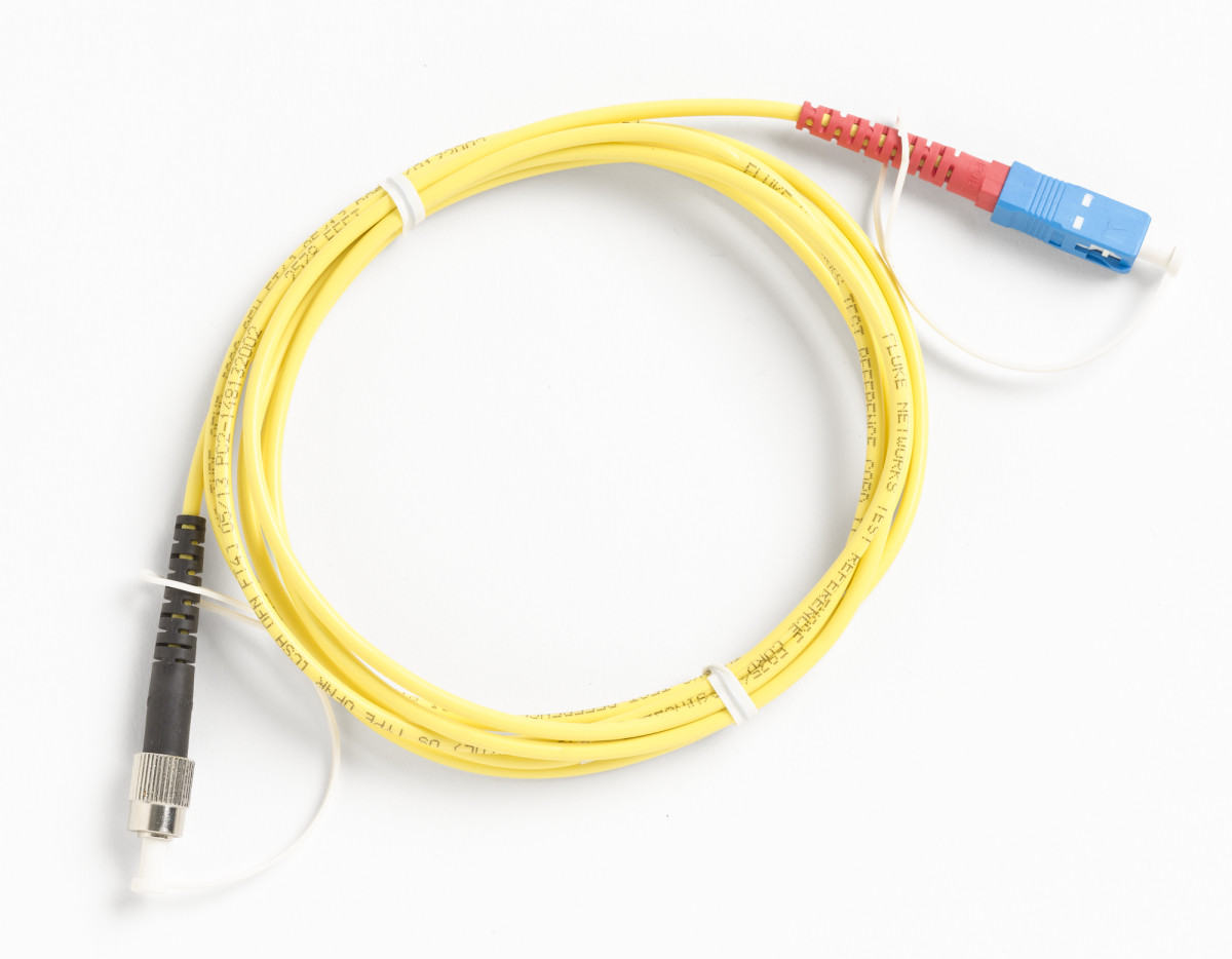 Fluke Networks Patchkabel glasvezel Referentietestsnoeren (TRC) enkelvoudige modus, 2 M, SC/FC