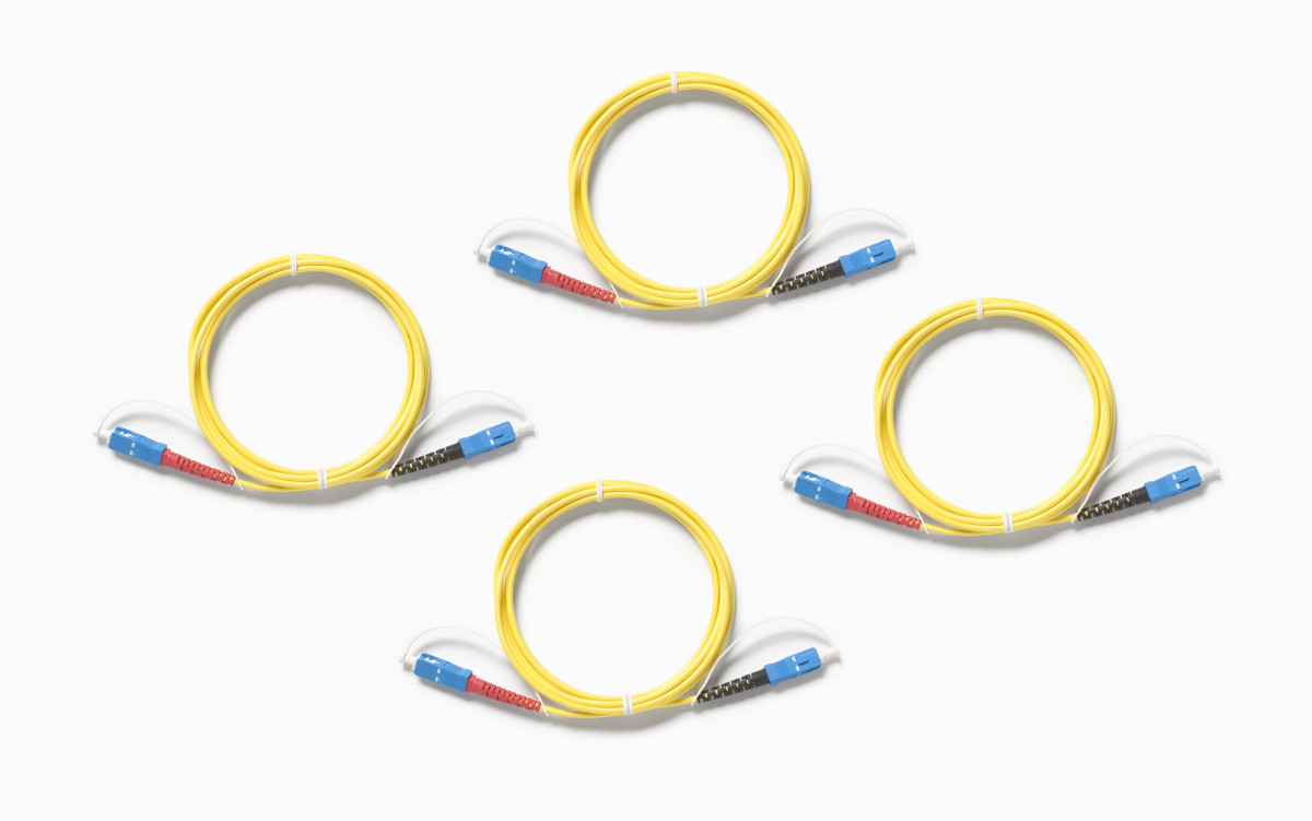 Fluke Networks Patchkabel glasvezel Singlemode Testreferentiekabel (TRC)-set, 2 M, (4) SC/SC