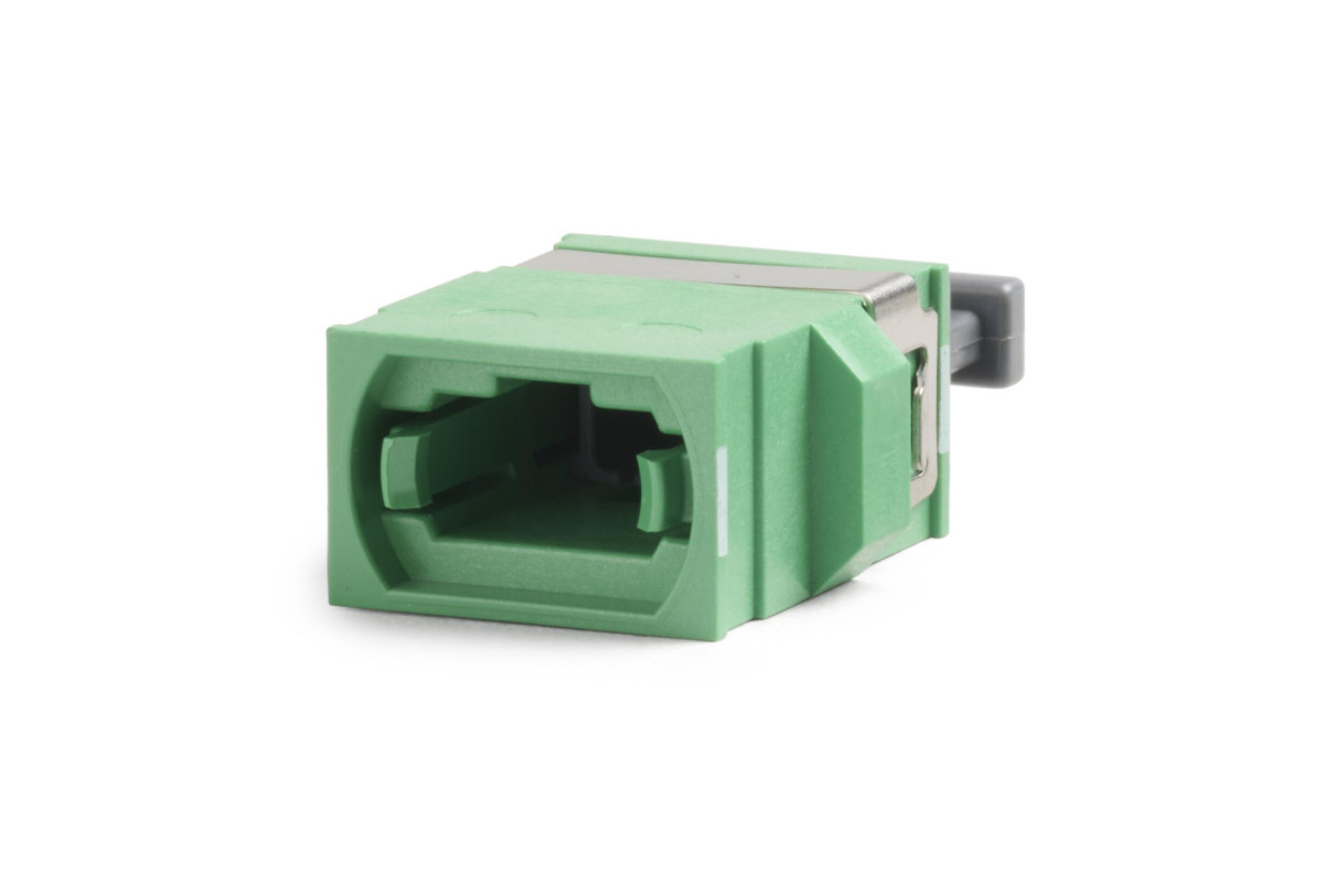 Fluke Networks Toebehoren/onderdelen voor glasveze Mpo-Adapter/koppeling, 12/24 vezels T/O sleutel, GRN, 2 stofstoppen