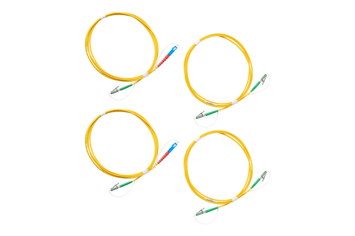 Fluke Patchkabel glasvezel SM TRC SC/LC apc-kit (2 SC/lcapc, 2 lcapc, lcapc), metaal