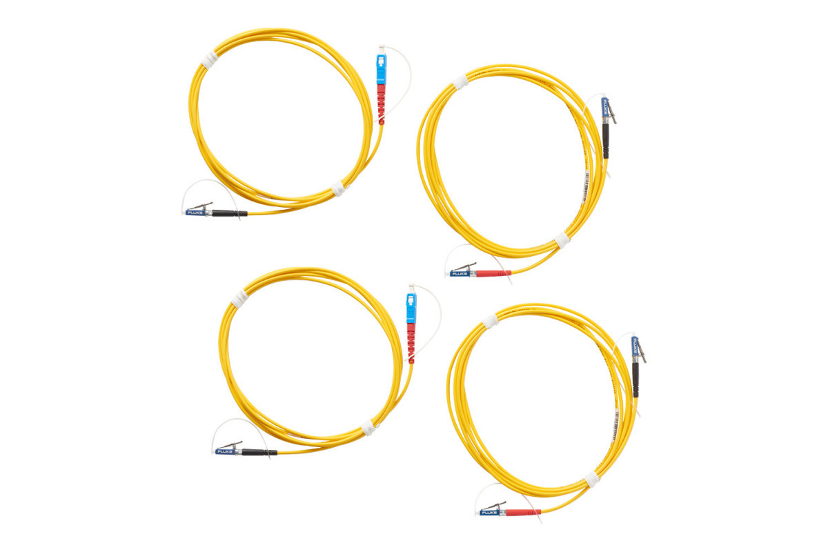 Fluke Patchkabel glasvezel Singlemode TRC-kit 2 M (2 SC/LC, 2 LC/LC), metaal