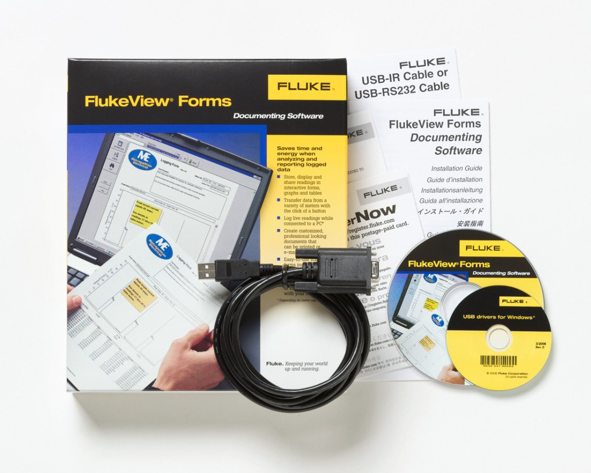 Fluke View forms software + kabel (8845a/8846a)