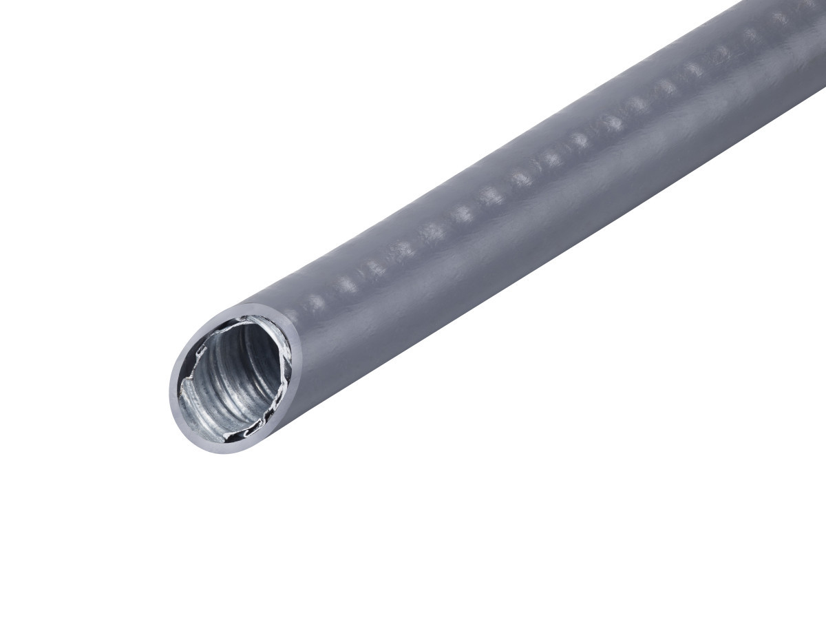 FRANKISCHE DMC-PVC MC-DMC-250-PVC.25 grijs flex. metalen beschermslang + PVC mantel