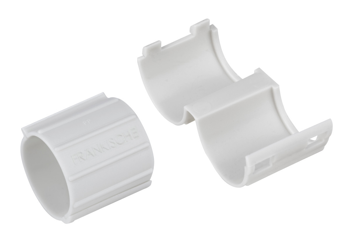 Frankische E-ku-et 20MM deelbare eindtule lichtgrijs