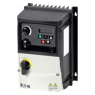 Frequentieregelaar U/F, SLV; DC1 e2 1~/1~230V 4,3a 0,37KW ip66s