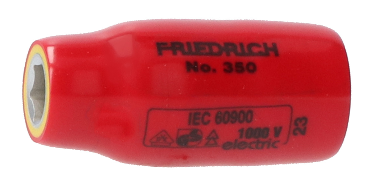 Friedrich Bevestigingsgereedschap 1/2" zeskantdop 350 1000V kort vde 19MM