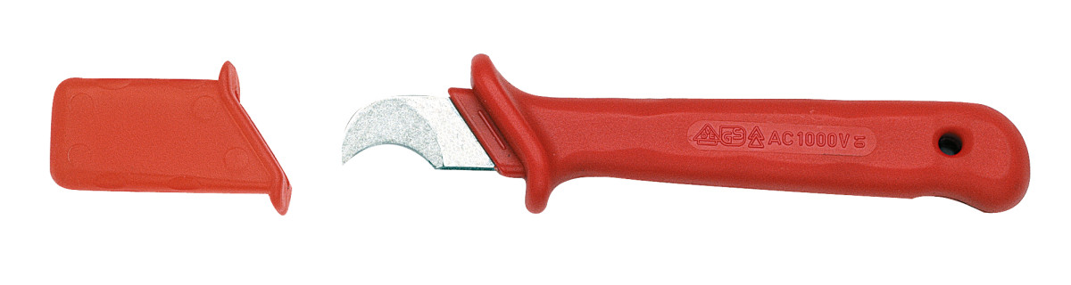 Friedrich Snij- en zaaggereedschap Kabelmes gebogen 1000V vde 180MM