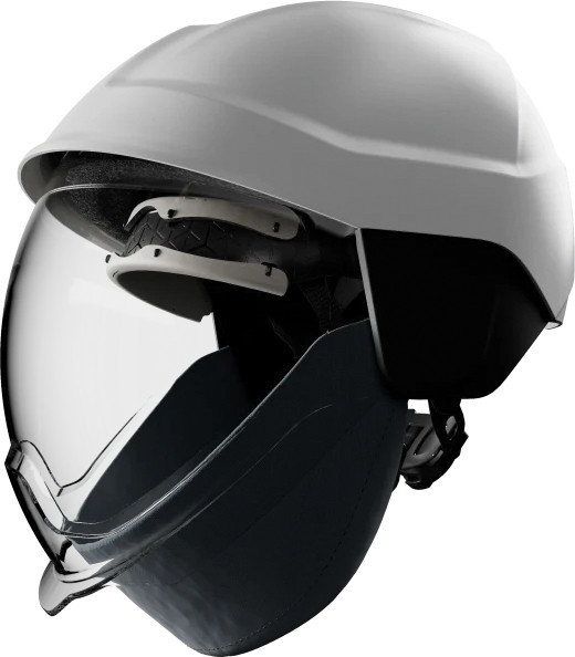 Friedrich Werkkleding, arbeidsveiligheid Veiligheidshelm vde wit met geïntegreerd vizier E-pro klasse