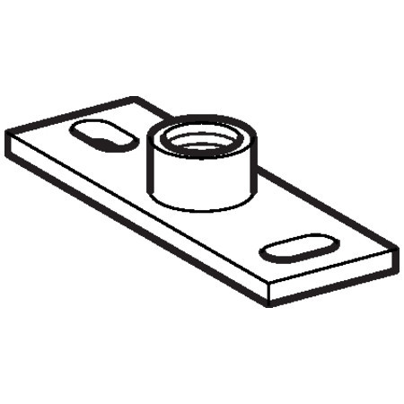 Geberit Geberit bevestigingsplaat met moer 3/4"
