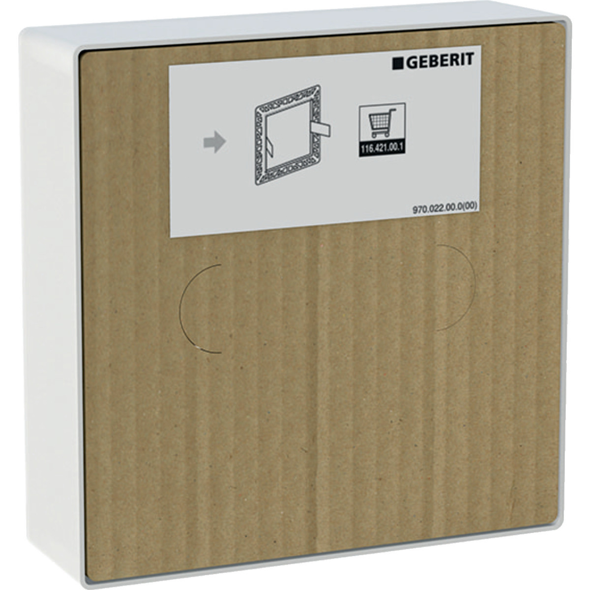 Geberit Kranen Bouwsparing, verzonken afdekplaat, WST kraan, inb. functiebox