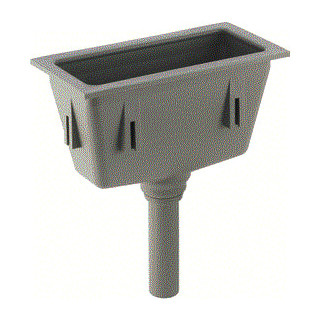 Geberit Laboratorium trechter 295x145 MM PP grijs D 40 MM