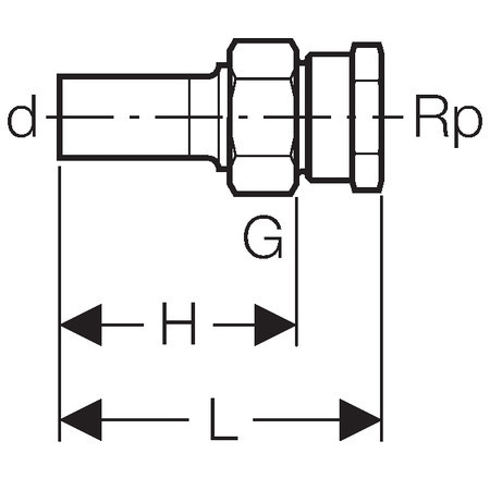 GEBERIT MAPR RVS 3D KOPP SP/BI15 ½