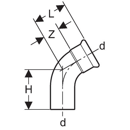 GEBERIT MAPR RVS BCHT 60GR  54MM