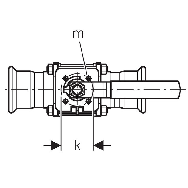 Geberit MAPR RVS KOGELKR T-FLNS 89