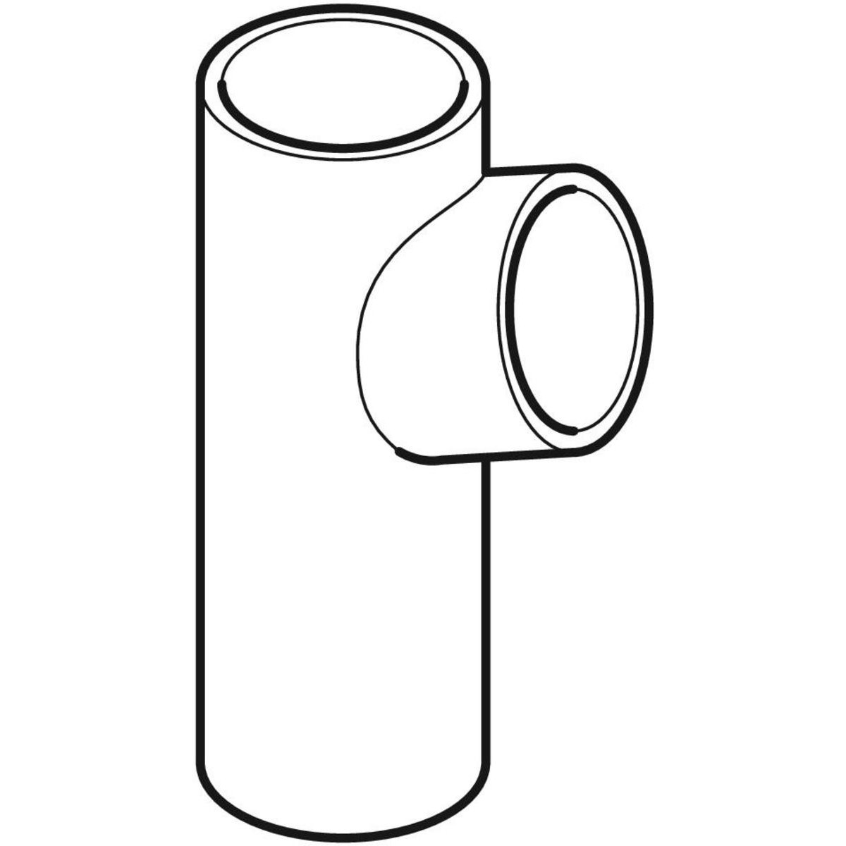 GEBERIT PE T-STUK 88,5GR D 200/125