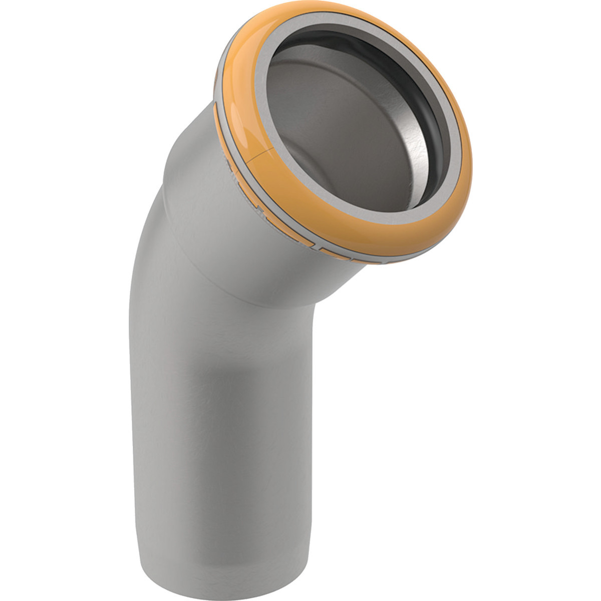 GEBERIT RVS BOCHT 45° 35MM