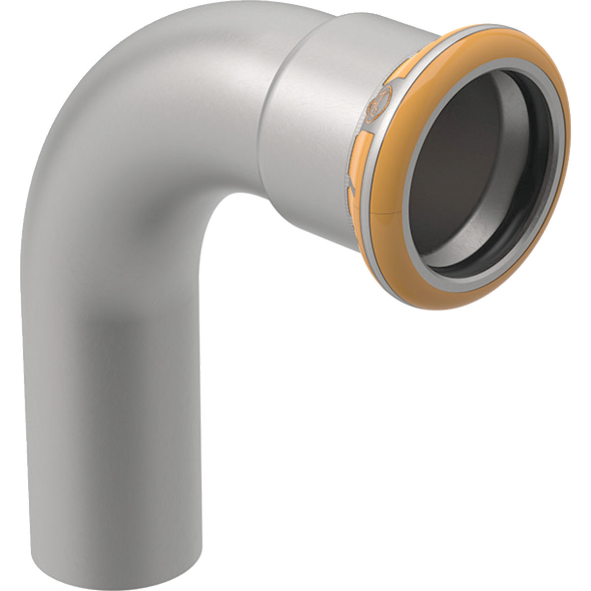 GEBERIT RVS BOCHT 90° 15MM