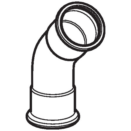 GEBERIT RVS GAS BO.45GR 88.9