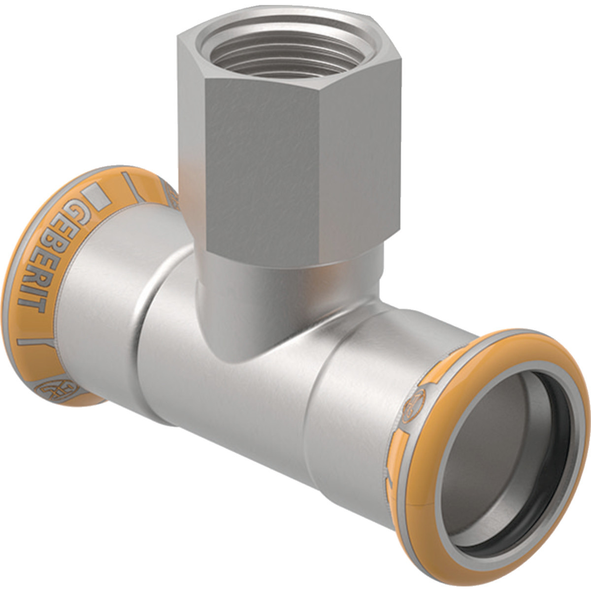 GEBERIT RVS T-STUK 28X1/2"X28