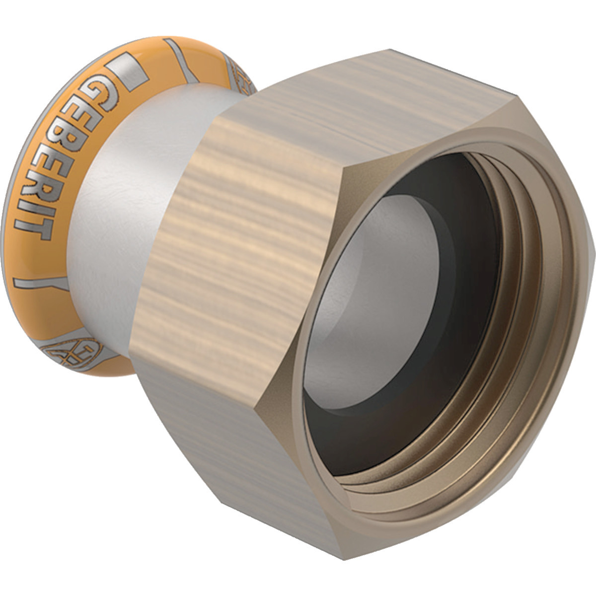 GEBERIT RVS VLAKKE KOP 28X1.1/2"