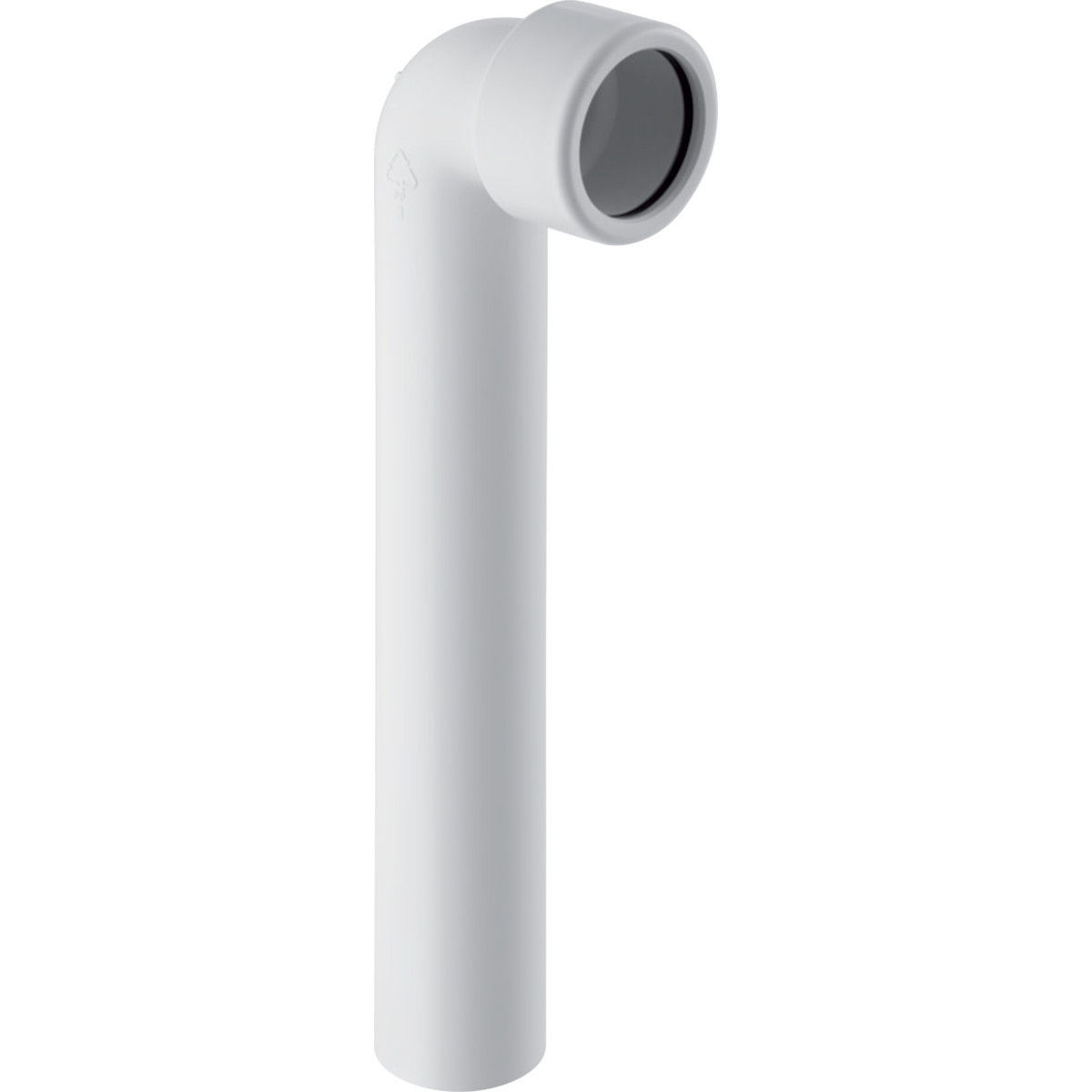 Geberit Toestelaansluiting Aansluitbocht 90°klemkopp.: D=32MM, H=70CM, K=65CM, alpien wit